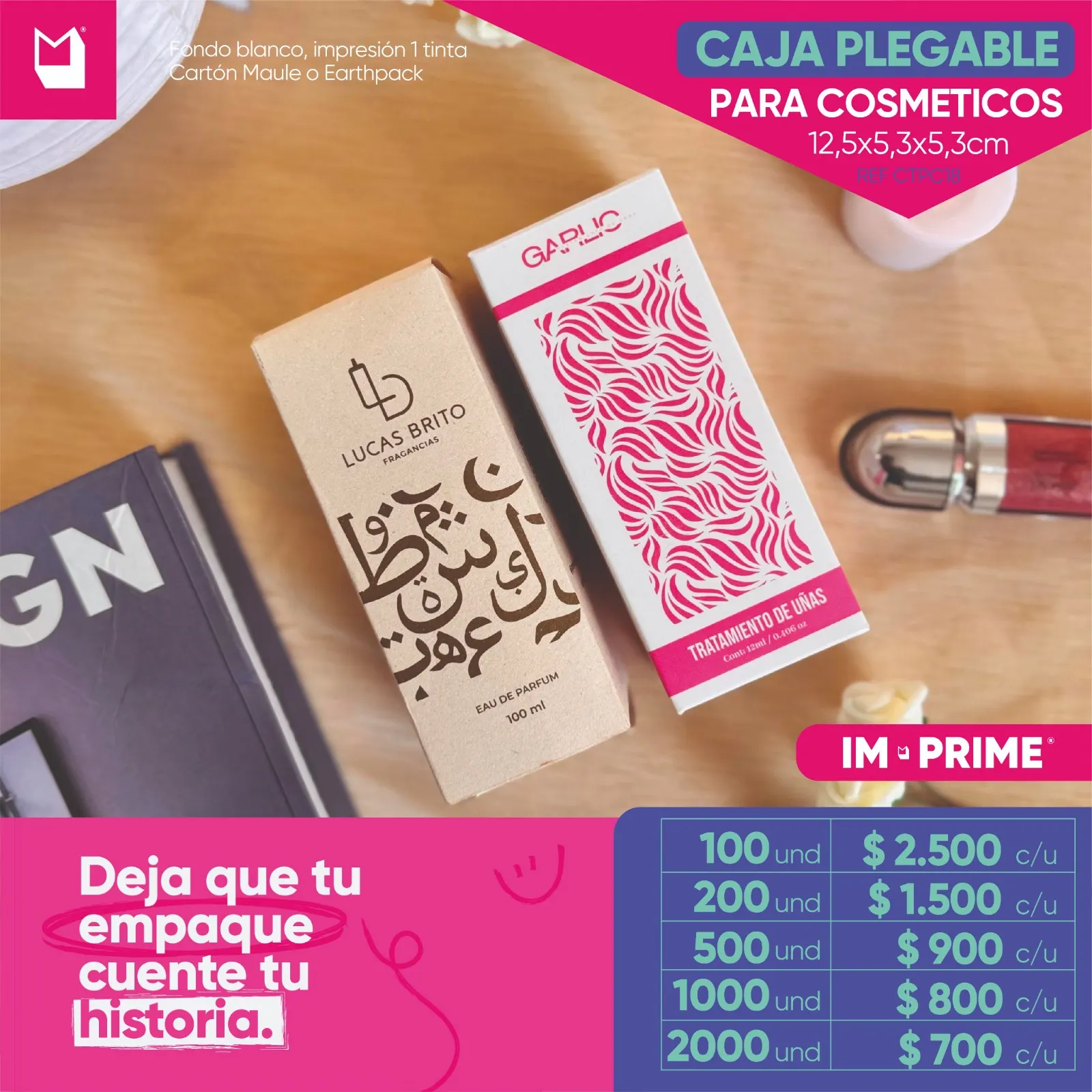Caja Plegable 12.5x5.3x5.3cm